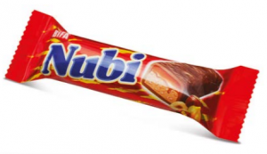 Milky Compound Chocolate Coated Bar with Hazelnut, Caramel and Nougat